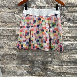 Lija Colorful Geometric Women's Skirt shorts inside size S